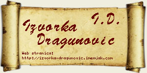 Izvorka Dragunović vizit kartica